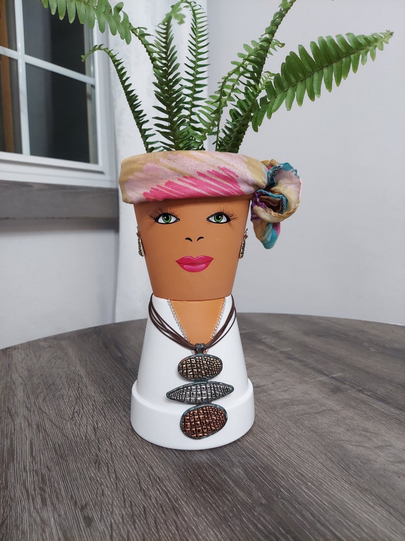 Large Head Planter Bust Planter Face Planter Pot Head With Etsy