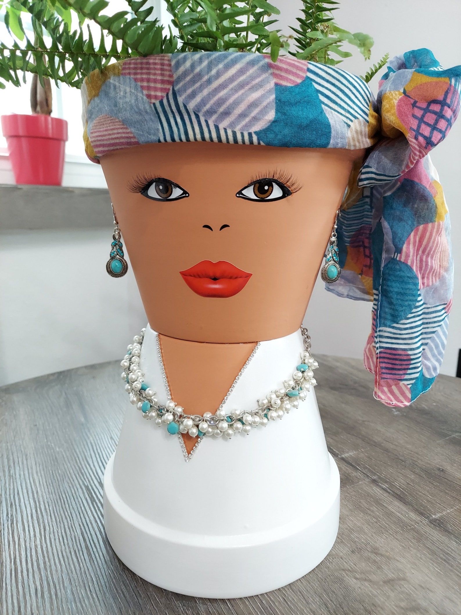 XL Head Planter Bust Planter Face Planter Pot Head with Etsy