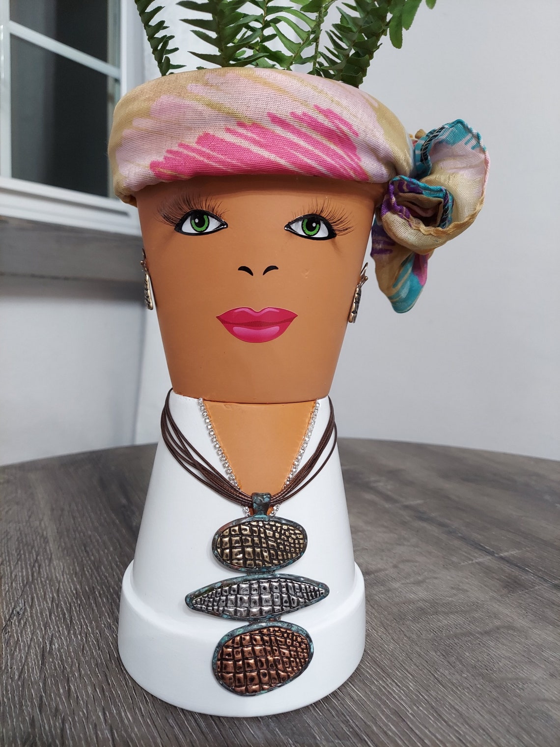 Large Head Planter Bust Planter Face Planter Pot Head With Etsy