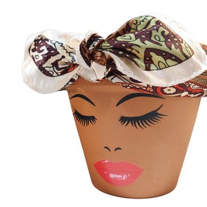Face Planter with Drainage - Head Pot for Plants - Unique Housewarming Plant Gift