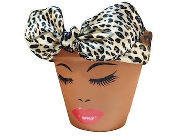 Topseller - Head Planter - Topf mit Gesicht aus Ton mit Drainage - Einzigartiges Geschenk Topfhead