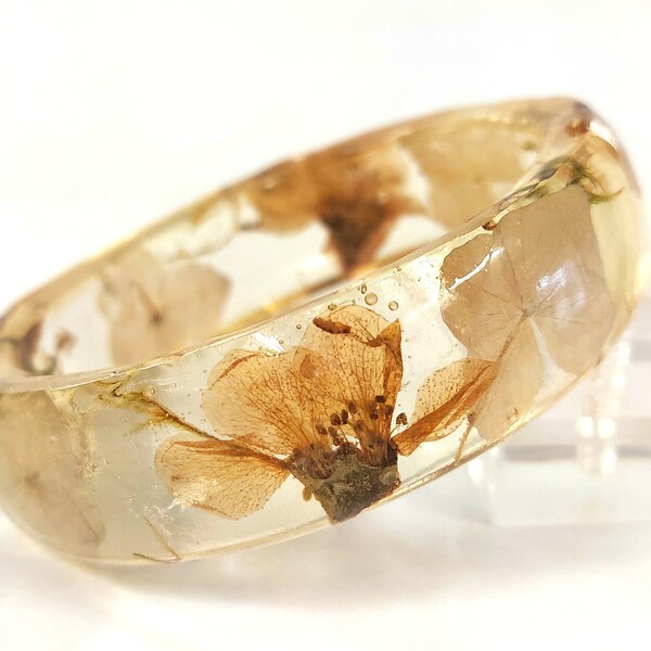 Resin Flower Bracelet Etsy UK