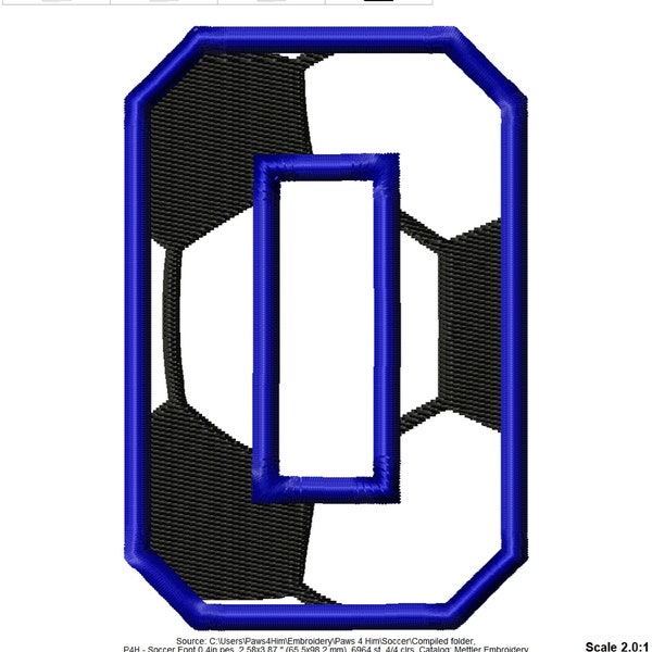 Soccer Applique Font Numbers Machine Embroidery Design for Soccer Moms and Coach Gifts