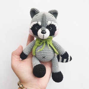 Crochet Pattern - Stormy the Little Raccoon