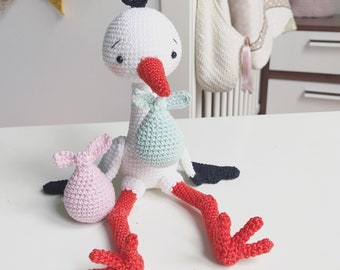 Crochet Pattern - Lucky the Stork