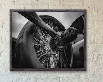 Vintage Aviation Poster - Gift for Pilots, airplane prints for home and office decor - Airport Wall Art