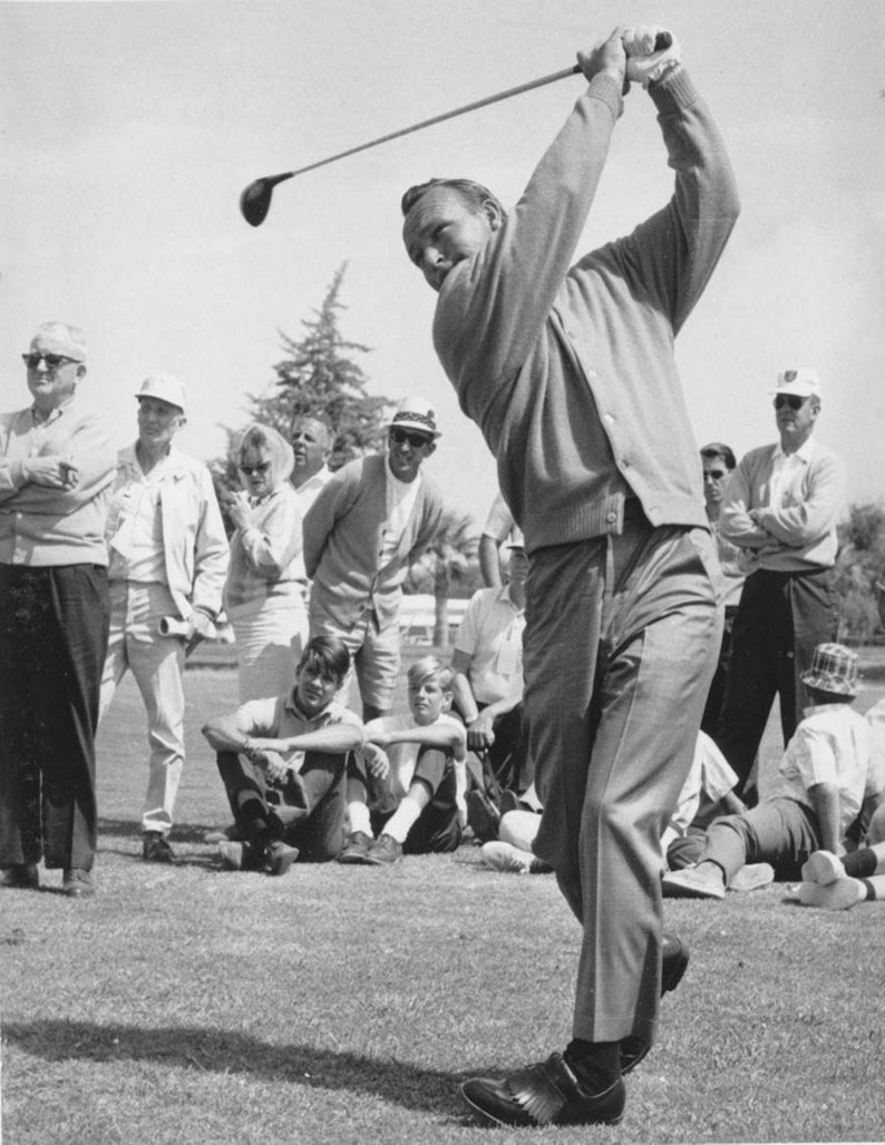 New Arnold Palmer Golf Swing Poster Masters Champion Rare Swing Sequence Fine Art Print Golf Photo Golf Pro Shop Dads Gift Golf Decor