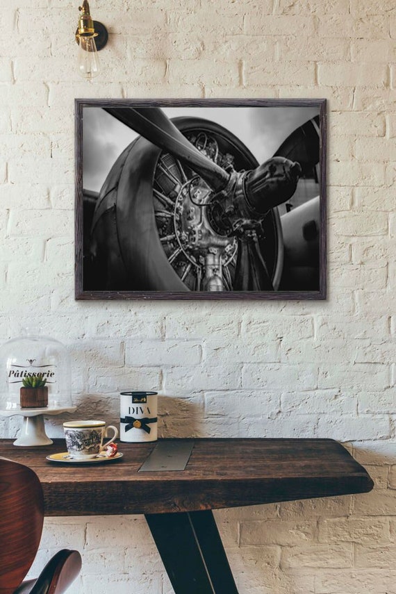 Vintage Aviation Poster - Gift for Pilots, airplane prints for home and office decor - Airport Wall Art