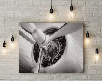 Flugzeug Foto Luftfahrt Dekor Flugzeug Prop Kunst Flugzeug Motor Kunst Pilot Geschenk Vintage Flugzeug Foto Graduierung Geschenkladen Art
