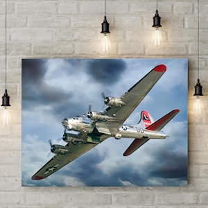 B-17g Flying Fortress WWII Aviation pilot gift Plane photo Airplane decor Airplane art airplane art vintage airplane Graduation gift