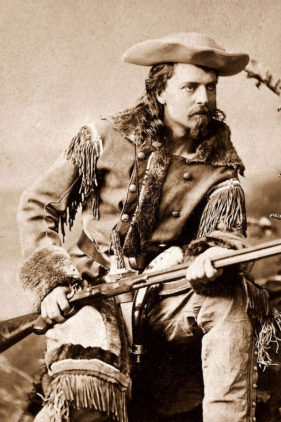 Buffalo Bill Cody Vintage Photo Print Young Western Indian Scout