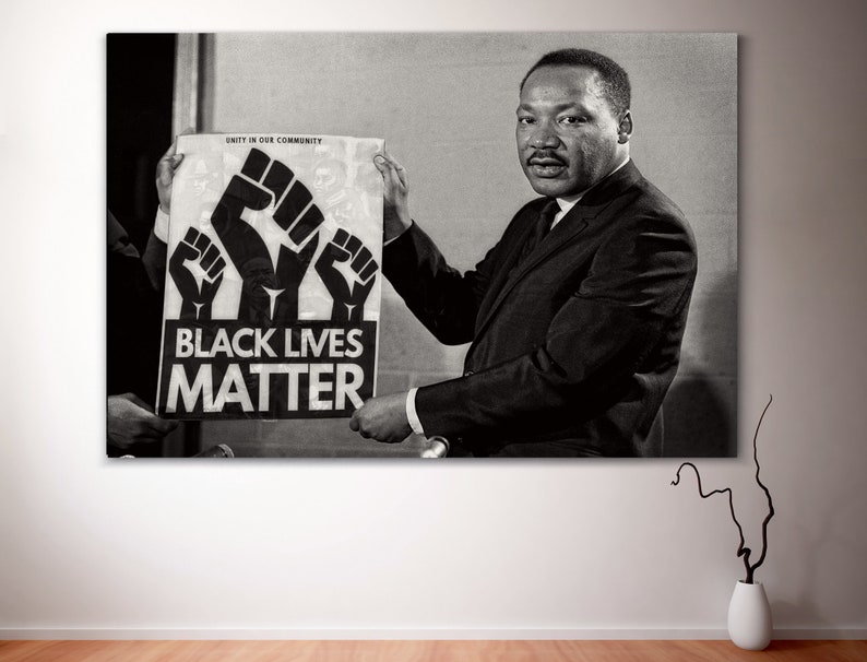 Martin Luther King Photo Mlk Poster Vintage Photograph Civil Rights ...