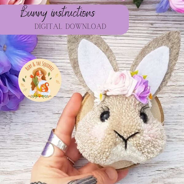 Pompom bunny instructions