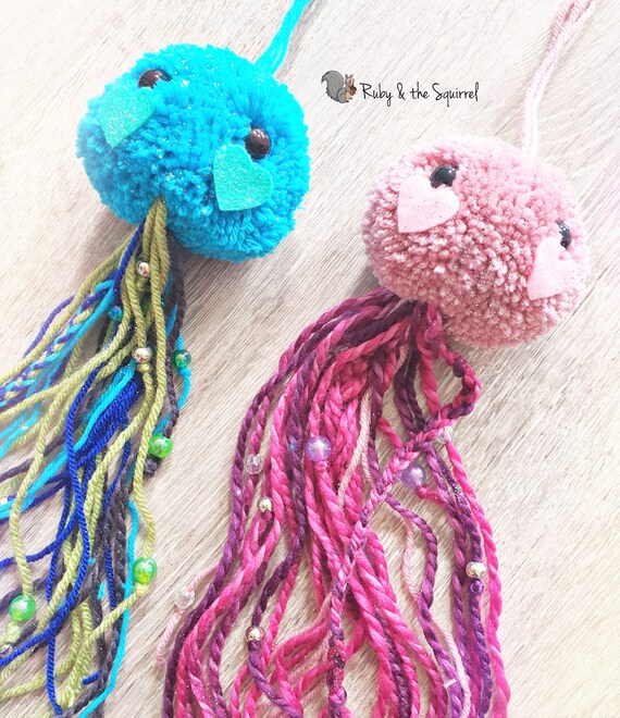 Pompom Jellyfish Instructions - Etsy