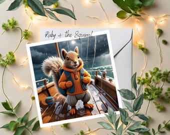 Sailing squirrel HD digital download