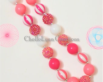 Little Girls Chunky Necklace, Toddler Necklace, Bubblegum Necklace, Little Girls Jewelry, Chunky Bubblegum Necklace, Toddler Jewelry