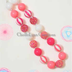 Little Girls Chunky Necklace, Toddler Necklace, Bubblegum Necklace, Little Girls Jewelry, Chunky Bubblegum Necklace, Toddler Jewelry