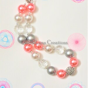 Little Girls Chunky Necklace, Toddler Necklace, Bubblegum Necklace, Little Girls Jewelry, Chunky Bubblegum Necklace, Toddler Jewelry