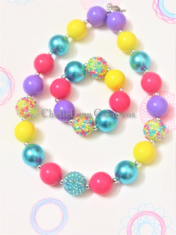 Little girl chunky necklaces clearance