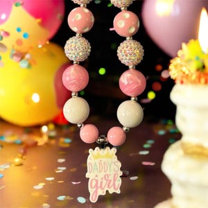 Gros collier fille à papa, collier tout-petit, collier chewing-gum, bijoux petite fille, gros collier chewing-gum, bijoux pour tout-petit