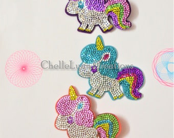 Unicorn Hair Clips, Girls Hair Accessories, Girls Hair Barrettes