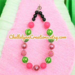 Coco Melon Inspired Chunky Bubblegum Necklace, Little Girls Chunky Necklace, Girls Bubblegum Necklace, Toddler Necklace, Girls Jewelry
