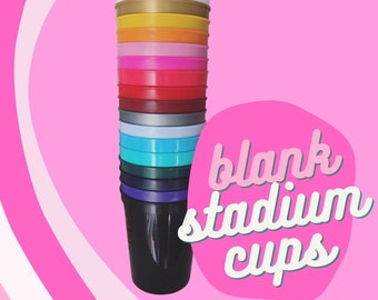 Blank Stadium Cups | Stadium Cups | Crafter Blanks | Cup Blanks | Stadium Cup | Plastic Cup Blanks | Plastic Cups | 16 oz Cups | 16 Oz Blank