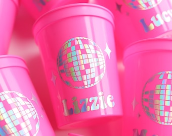 Disco Bachelorette Cups with Names | Disco Bachelorette Favors | Disco Bachelorette Party Cups | Bachelorette Party Cups | Disco Bach Favor