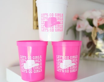 Let's Go Girls Cups | Nashville Bachelorette Cups | Texas Bachelorette Cups | Personalized Bachelorette Favors | Southern Bachelorette | Cup