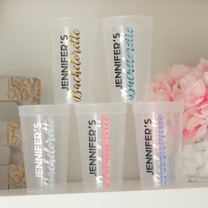 Bachelorette Party Cups | Bachelorette Party Favors | Personalized Bachelorette Party Gifts | Customized  Bach Party | Trendy Bachelorette