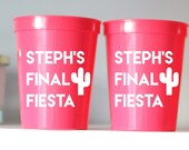 Final Fiesta Bachelorette Party Cups Cancun Bachelorette Mexico Bachelorette Personalized Fiesta Cups Bachelorette Party Favors