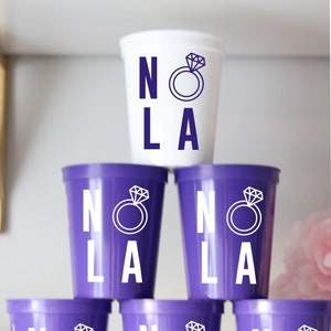 New Orleans Bachelorette Party Cups / NOLA Bachelorette / Bach Party Favors Gifts / Personalizado / Personalizado Bach Party / Despedida de soltera