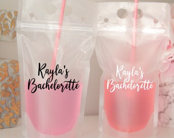 Bachelorette Drink Pouch | Personalized Bachelorette Favors | Booze Bags | Drink Pouch | Bach Party Favors | Bach Bash | Name's Bachelorette