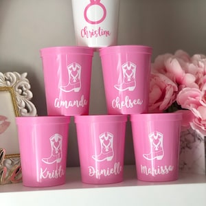 Nashville Cowgirl Boots Bachelorette Party Cups | Bachelorette Party Favors | Bach Party Gifts | Bachelorette Cups | Nash Bash Cups Country