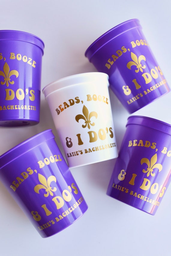 Personalized New Orleans Bachelorette Favors | Custom NOLA Bachelorette Cups | Bach Party Favors Gifts | New Orleans Cups | Nola Custom Cups