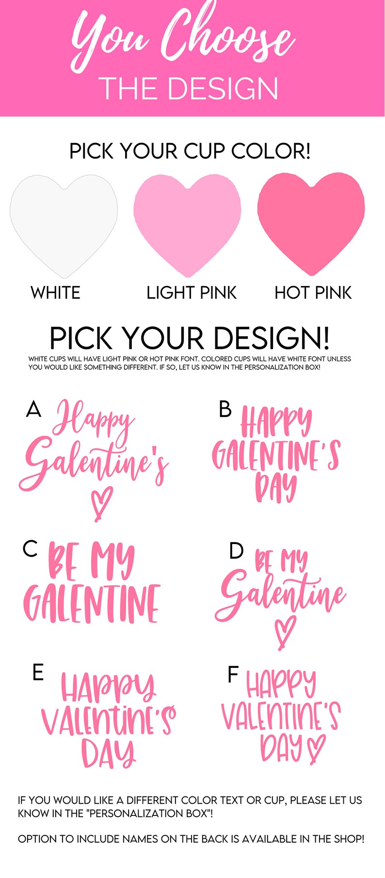 Be My Galentine Cup Valentines Day Favors Galentines Day Cups Galentines Day Favors Be my Galentine Galentines Day Brunch image 2