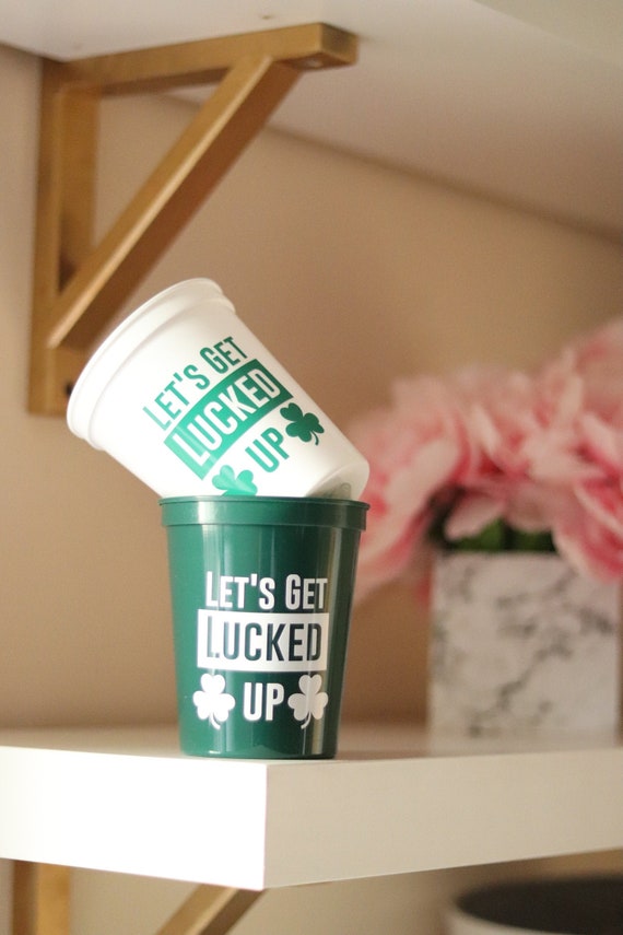 St. Patrick's Day Cups | Happy Saint Patty's Day Cups | St. Patrick's Day Favors | St. Patty's Day Cups | Happy Saint Patrick's Day Treats