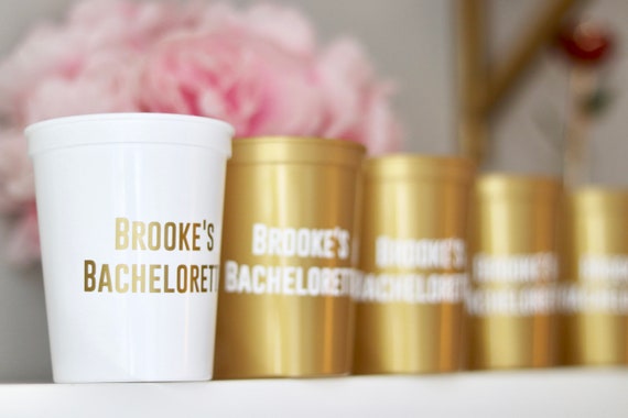 Bachelorette Party Cups | Bachelorette Party Favors | Personalized Bachelorette Party Gifts | Customized  Bach Party | Trendy Bachelorette