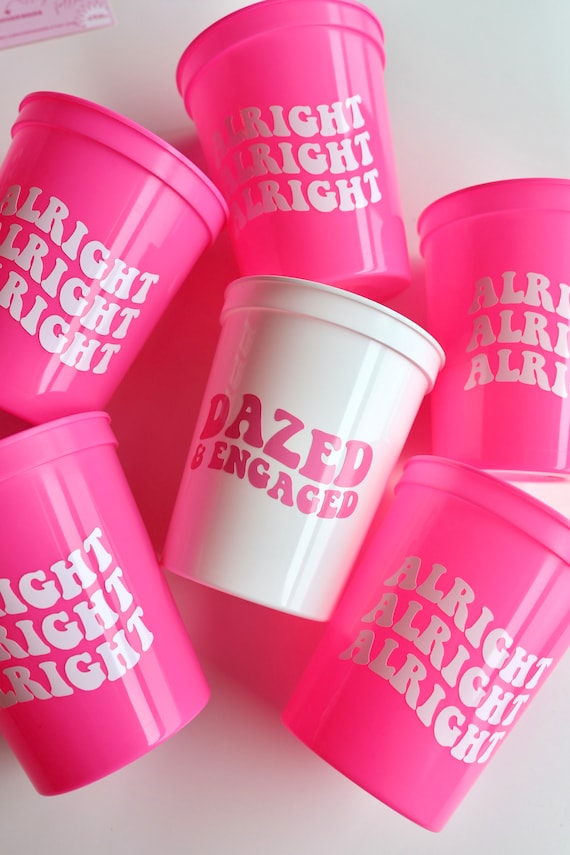 Groovy Bachelorette | Disco Bachelorette | 80s Bachelorette | Groovy Bachelorette Cups | Dazed & Engaged | Alright Alright Alright |