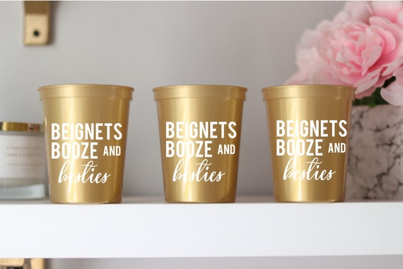 New Orleans Bachelorette Party Cups | NOLA Bachelorette | Bach Party Favors Gifts | Personalized | Customized  Bach Party | Bachelorette