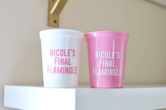 Flamingo Cups | Flamingo Bachelorette | Flamingo Cups with Names | Flamingo Theme Bachelorette | Final Flamingle | Pink Bachelorette  | Bach