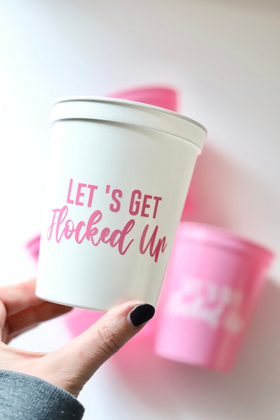 Flamingo Bachelorette | Let's Get Flocked Up | Flamingo Theme | Bachelorette Flamingo Party Cups | Bachelorette Cups | Final Flamingle Cups