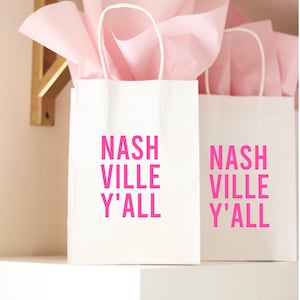 Nashville Bachelorette Party Gift Bags | Nash Bash Favors | Bachelorette Gift Bags | Bachelorette Bags | Bachelorette Party Favors | Nash