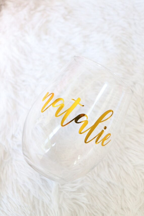 Personalized Name Wine glass