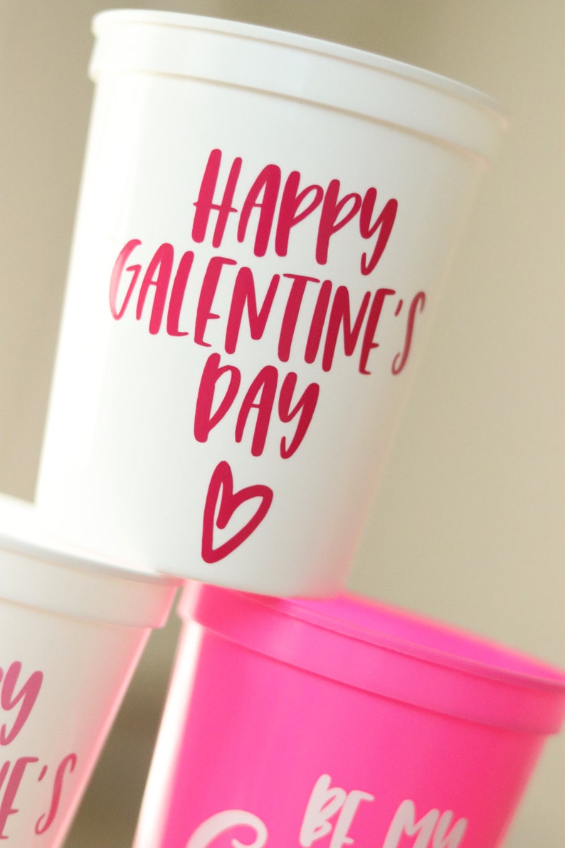 Be My Galentine Cup Valentines Day Favors Galentines Day Cups Galentines Day Favors Be my Galentine Galentines Day Brunch image 4