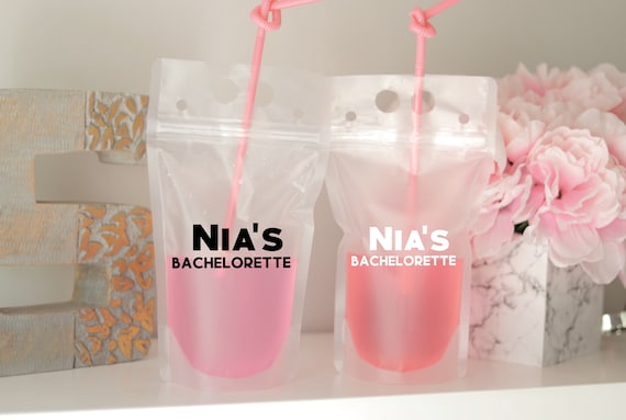 Bachelorette Drink Pouch | Personalized Bachelorette Favors | Booze Bags | Drink Pouch | Bach Party Favors | Bach Bash | Name's Bachelorette