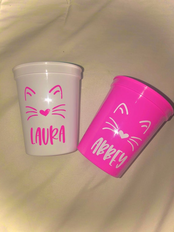 Cat Bachelorette Party Cups | Getting Meowied Bachelorette Party Favors | Bach Party Gifts | Personalized | Customized | Bach Decorations