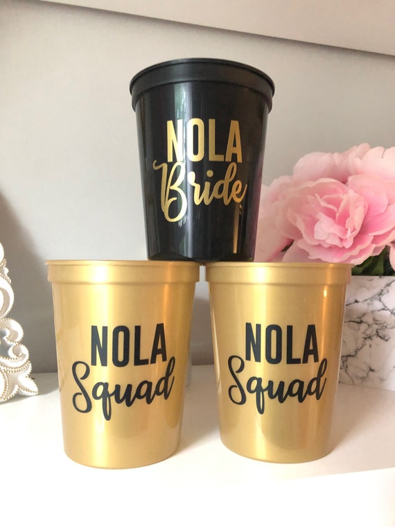 Personalized Bachelorette Party Favor Cups