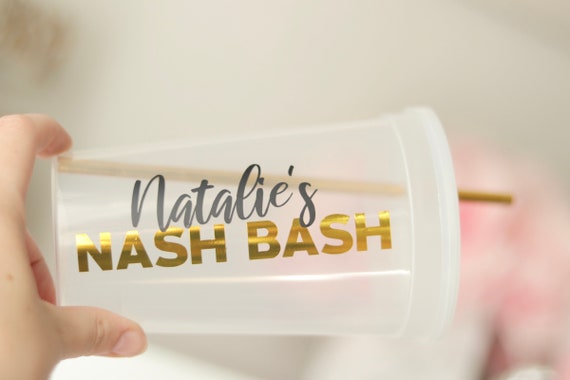 Nash Bash | Nashville Bachelorette Party Cups | Bachelorette Party Favors | Personalized Bachelorette Party Gifts | Customized  Bach Party