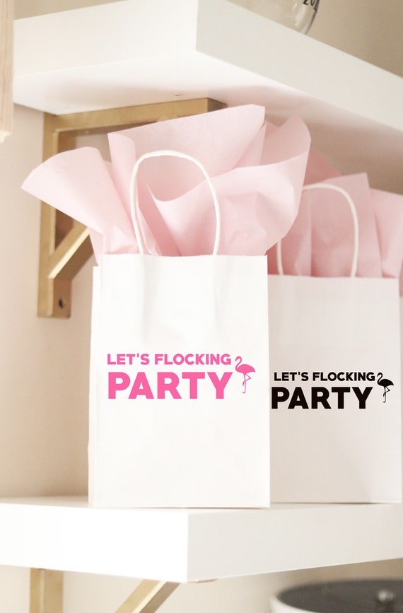 Flamingo Bachelorette Party Gift Bags | Let's Get Flocked Up | Bachelorette Gift Bags | Bachelorette Bags | Bachelorette Party Favors |